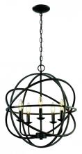  70655 ROB - 5LT CHANDELIER-MULTI RING ORB-